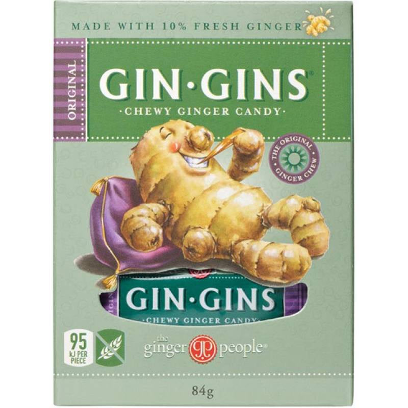 The Ginger People Gin Gins Ginger Candy Chewy Original 84g