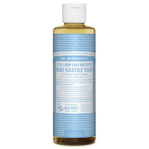 Dr Bronner's Pure Castile Soap Baby Unscented 237ml
