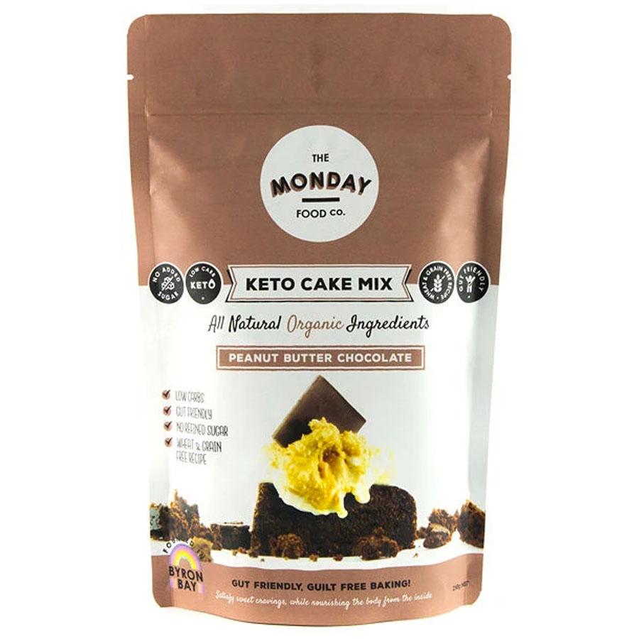 The Monday Food Co. Keto Cake Mix Peanut Butter Chocolate 250g