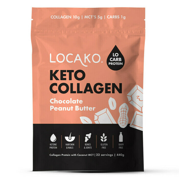 Locako Keto Collagen Chocolate Peanut Butter 440g